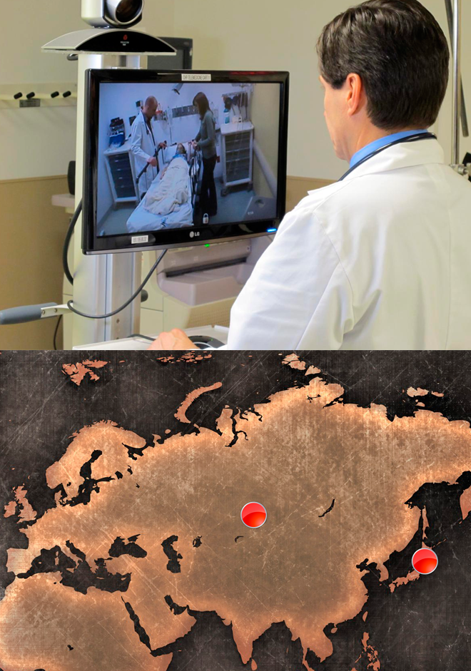 Telemedicine between the Pavlodar Regional Diagnostic Center and the Medical School of the Kitasato University (Tokyo)